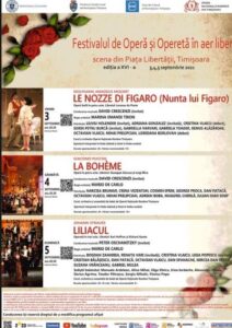 Festivalul de opera si opereta in aer liber editia 2021 afis